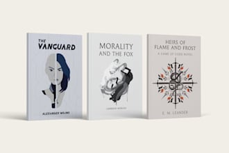 draw a custom, unique book cover design
