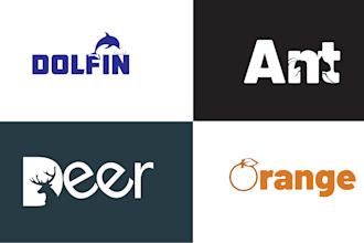 do creative lettermark, typography, wordmark, font logo design