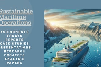 do maritime operations sustainability, capstone projects, case studies, analysis