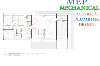 draw electrical plan layout plan and lighting design in autocad
