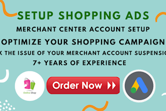 setup and manage google shopping ads for ecommerce stores