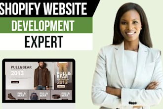 design a modern clothing and fashion shopify online store or website