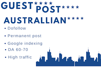 publish dofollow high authority guest post on australian blogs