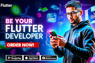 do mobile app development, android , ios app development as a flutter developer