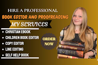line edit proofread developmental book editor non fiction and fiction book