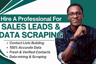 generate sales leads, data scraping, quality b2b lead generation