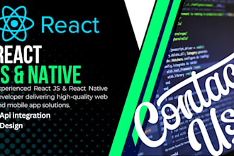 develop mobile apps for android and ios using react native