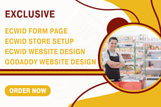 design a complete ecwid store or shopify store website