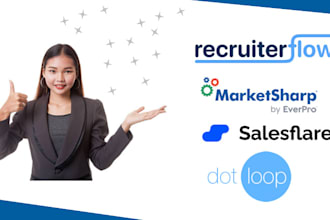 strategise recruiter flow marketsharp salesflare dot loop jira