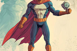draw your superhero character art