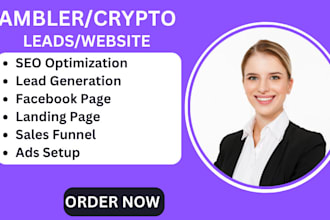 generate crypto lead, gambler lead, voting lead, sweepstake lead