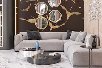 remodel neo classic livingroom,3d wall scandinavian,art work design,cgi interior