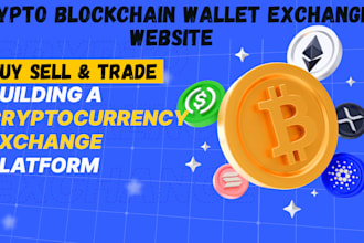 build cryptocurrency exchange website, buy,sell token trading  exchange platform
