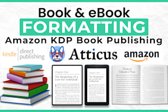book formatting, atticus book formatting, amazon ebook formatting and publishing