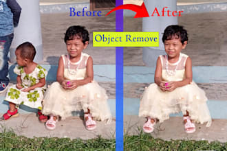 remove object and imperfections with editing