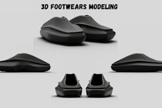 design 3d shoes 3d sneakers athletic footwears shoes animation