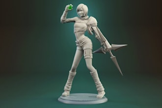 posture lowpoly 3d model,figurine 3d print game character,nsfw miniature,zbrush