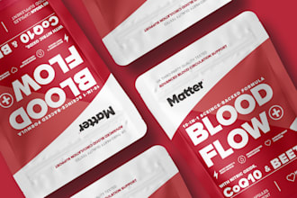 create premium supplement label design