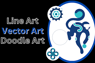 create line art, vector outline, doodle, and coloring pages