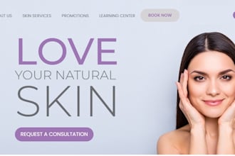 design healthcare website medical spa website aesthetics clinic website
