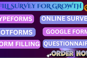 fill online survey with valid respondent  setup google forms