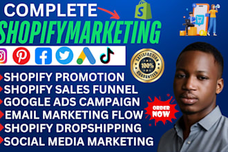 boost shopify sales with expert marketing ,do ecommerce shopify etsy promotion
