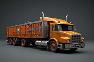 3d truck model , vehicle, truck, car modelling, 3d rendering, 3d car model