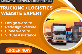 do professional logistic website design and development