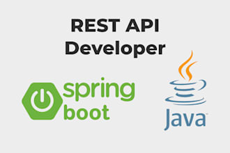 develop spring boot rest api java as backend developer