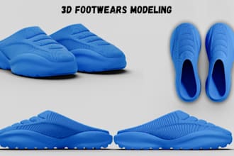 design 3d footwears 3d sneaker boots model 3d shoes animation pbr shoe rendering