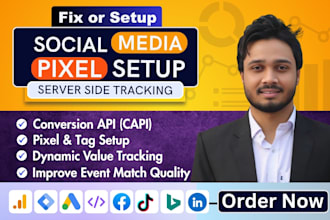fix or setup tiktok, pinterest, fb pixel conversion API tracking issue via gtm