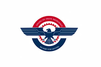 create minimalist and professional american pride logo design