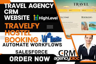 automate workflows in salesforce travel agency travelfy hotel booking agile crm