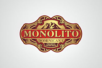 do a modern cigar logo, label, band and cigar box design