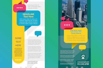 design amazing roll up banner, retractable banner