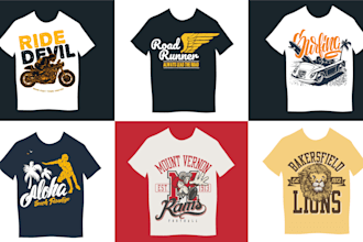 design trendy t shirt with  illustrations and typography
