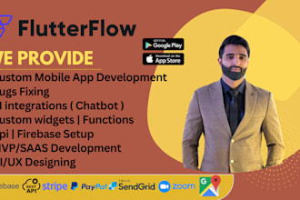 design and build custom mobile apps using flutterflow