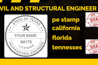 provide california or washington pe stamp for your solar permit plans