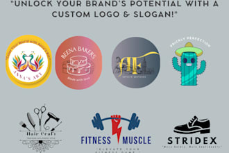 design a unique logo with slogan for small business and law firms