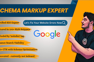 setup and fix structured data, rich snippet, schema markup for your website