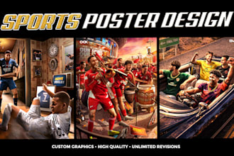 create custom sports posters and graphics