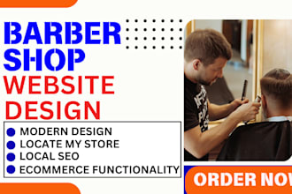 design barber shop beauty salon spa hair extension cosmetics tattoo yoga website