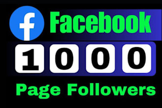 provide 1000 facebook follower real active users