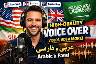 do fast and high quality voiceover for any project