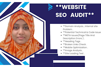 provide SEO audit report with in detailed action plan