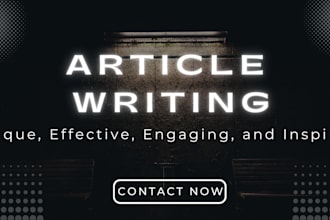 do SEO article writing, blog post writing or content writing