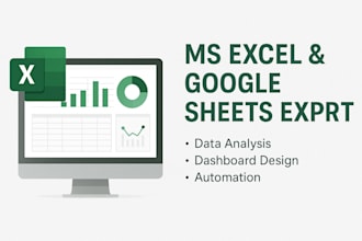 be your custom excel spreadsheet and google sheets expert