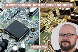 do a circuit design, schematic diagram, pcb design and pcb board