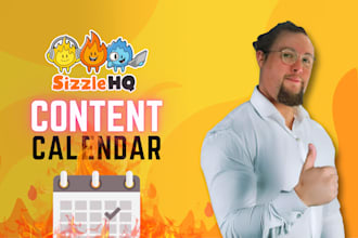 produce a content calendar to drive social media growth