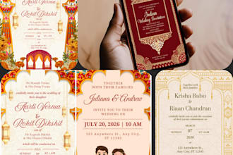 design beautiful indian wedding invitations